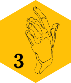 Poligono con una mano